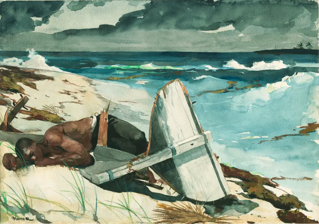 After the Hurricane, Bahamas in Detail Winslow Homer